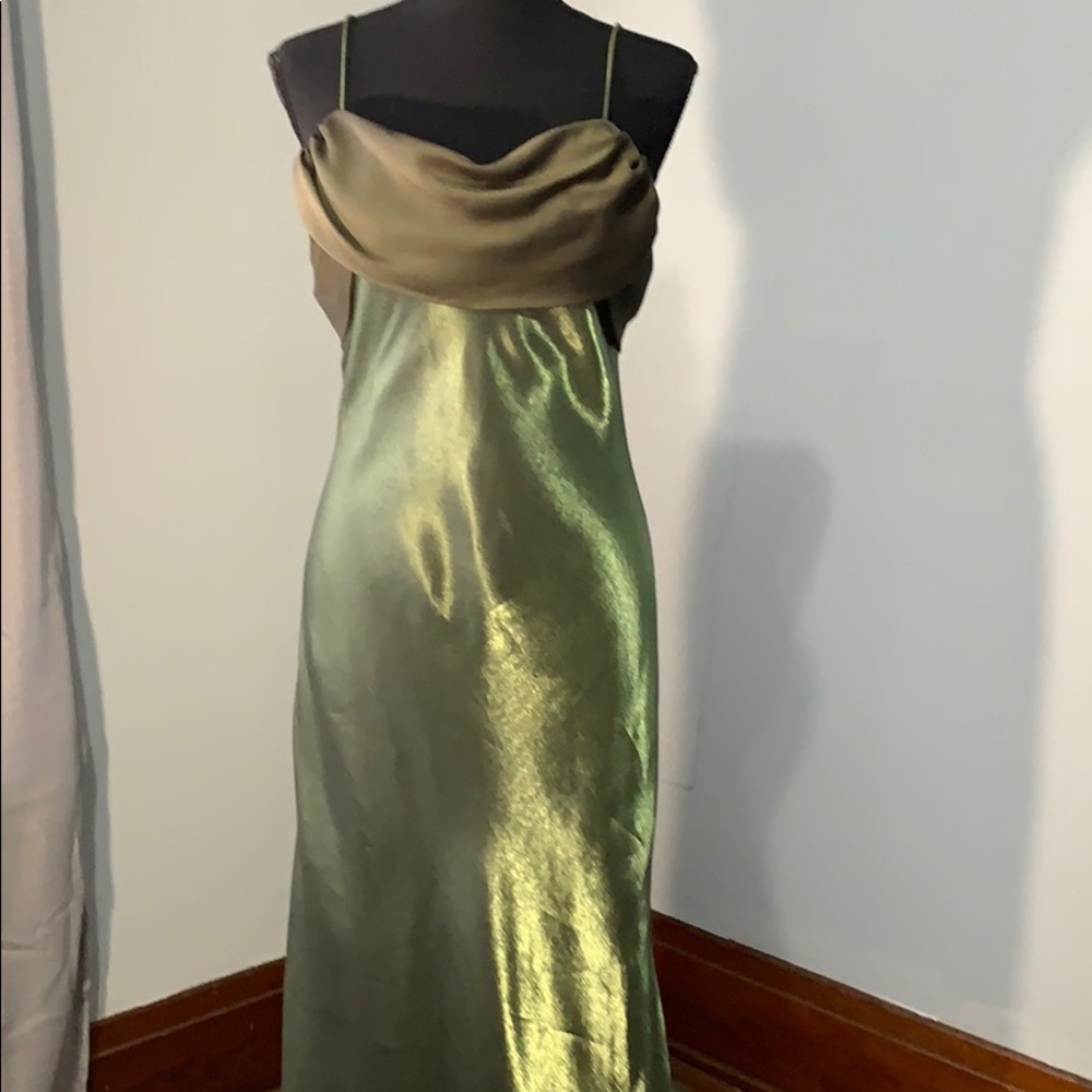 Emerald green gown